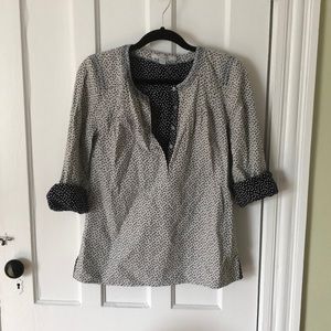 Boden Polka Dot Popover Shirt